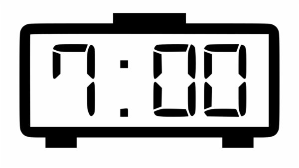 Значок электронные часы