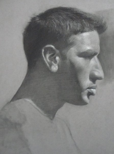 Рисование лица в профиль