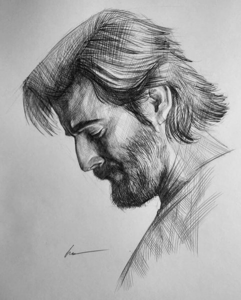 Лицо человека в профиль