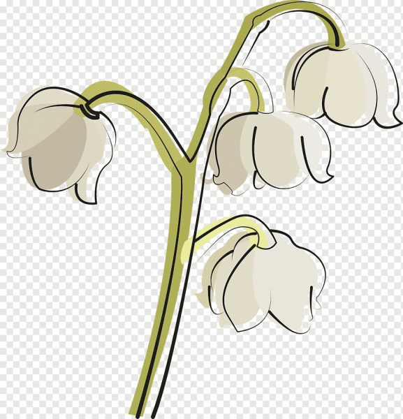 Ландыш мультяшный