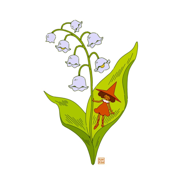 Ландыш маленький рисунок