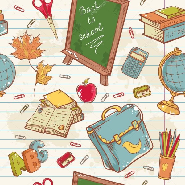 Бумага для скрапбукинга Школьная тематика