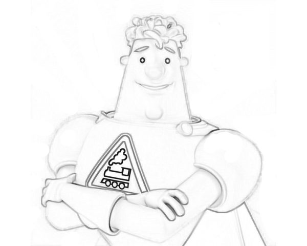 Раскраска Аркадия Паровозова