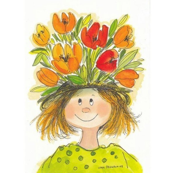 Стикер цветочек