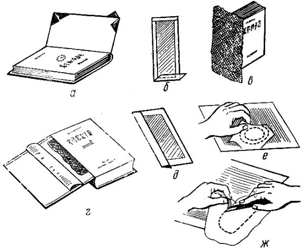 Ремонт переплета книги