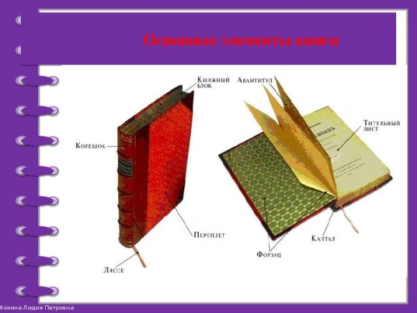 Книга из чего она состоит