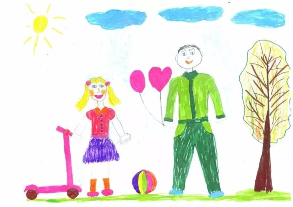 Детские рисунки папы