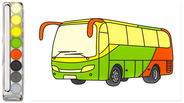 Автобус рисунок для детей