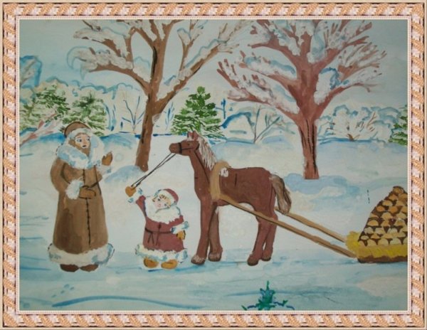 Иллюстрация к стихотворению крестьянские дети