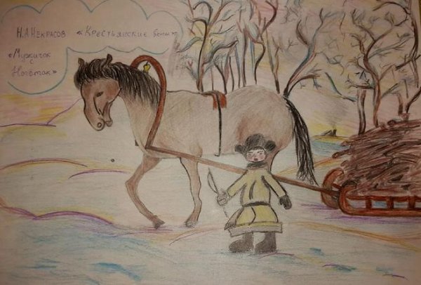 Некрасов мужичок с ноготок иллюстрации