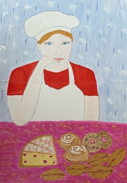 Повар раскраска для детей