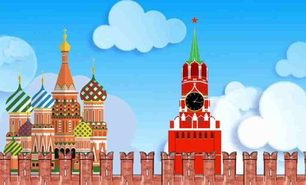 Спасская башня Кремля картина