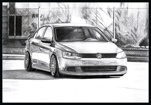 Volkswagen Polo sedan рисунок