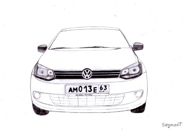 Раскраска Фольксваген Джетта 6