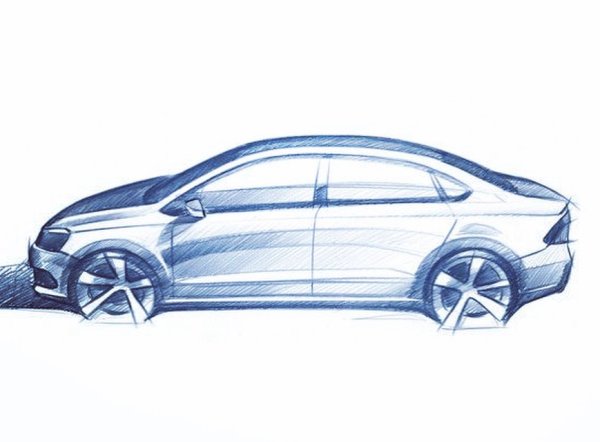 Фольксваген поло сбоку рисунок