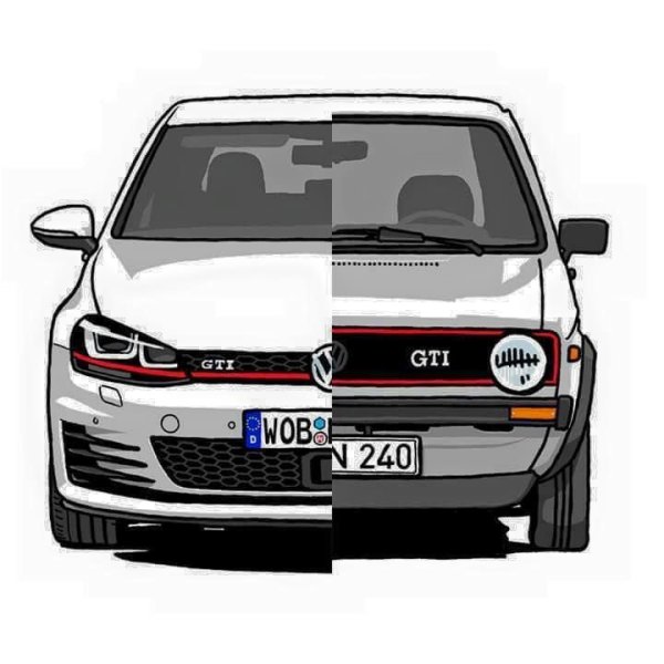 VW Golf mk2 GTI чертежи