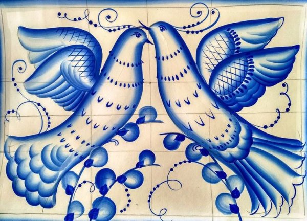 Гжельская птица