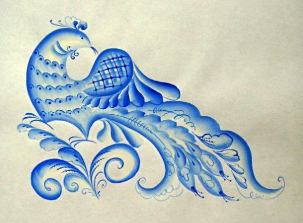 Искусство Гжели элементы росписи