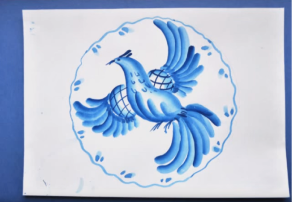 Гжельская роспись этапы росписи