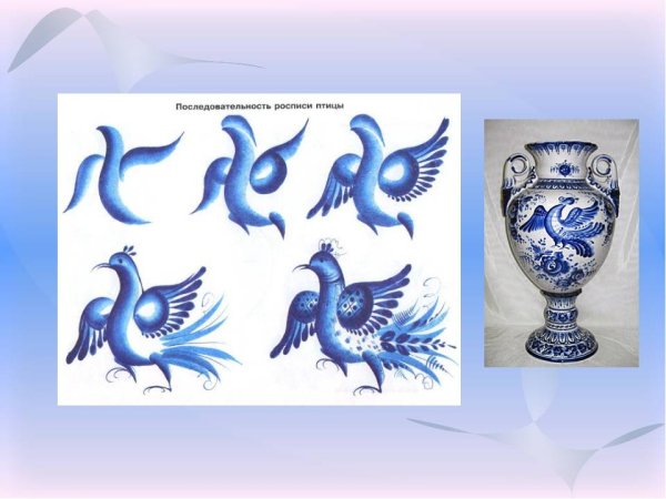 Петриковская роспись Павлин