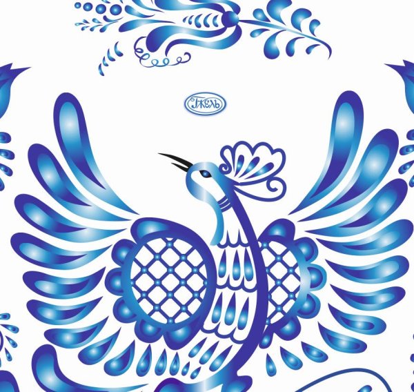 Петриковская роспись Павлин