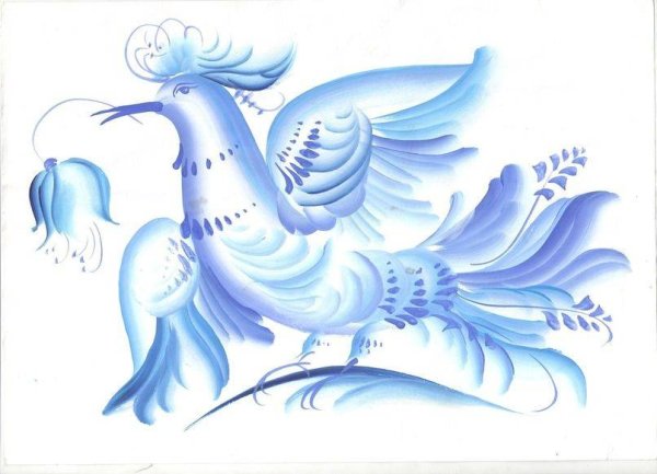 Гжельская птица