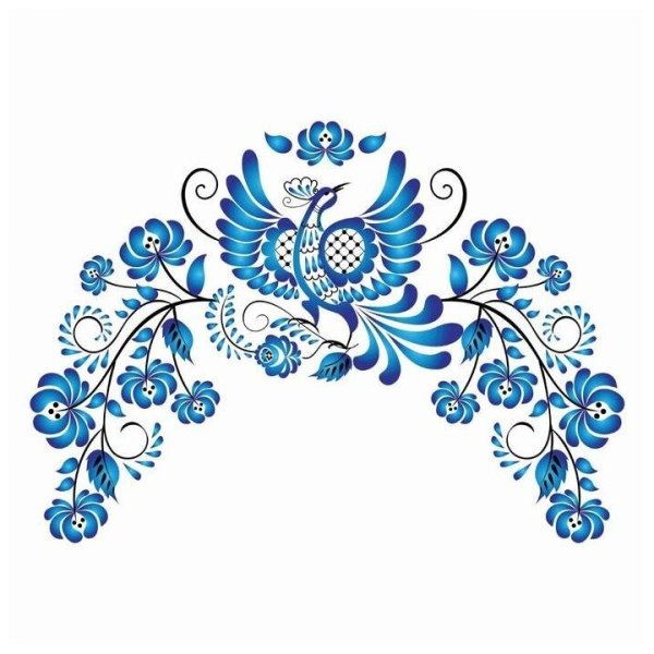 Гжель красками