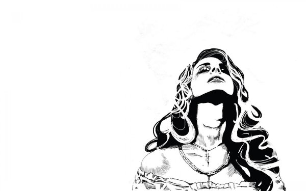 Лана дель Рей арт черно белый