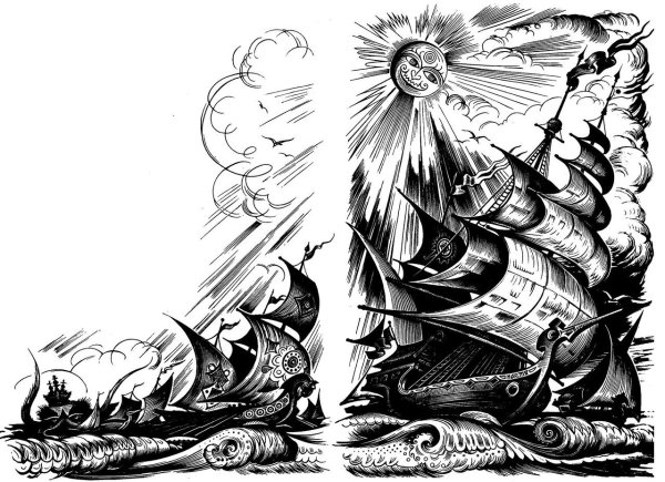 Конёк-горбунок иллюстрации Дмитриева