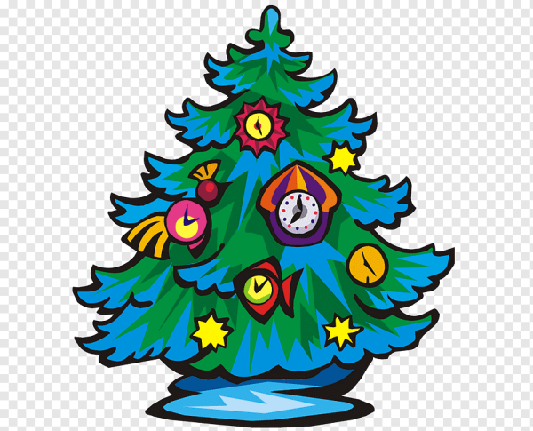 Нарисовать елку новогоднюю