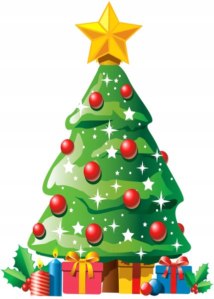 Нарисовать елку новогоднюю