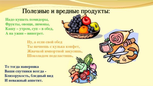 Правильное питание залог здоровья