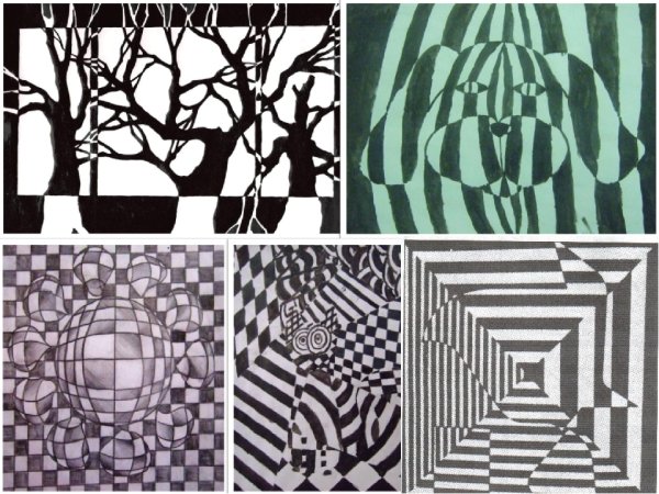 Свободные формы линии и тоновые пятна