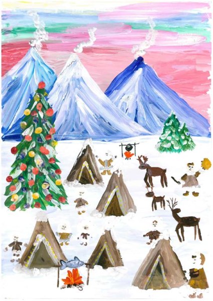 Губернаторский конкурс рисунков Новогодняя Камчатка 2022