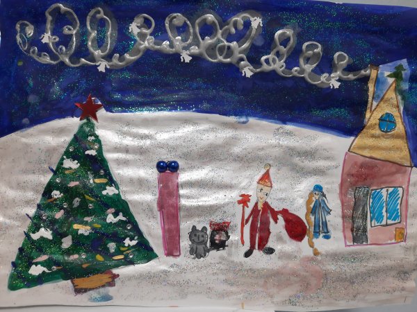 Новогодняя Камчатка детские рисунки