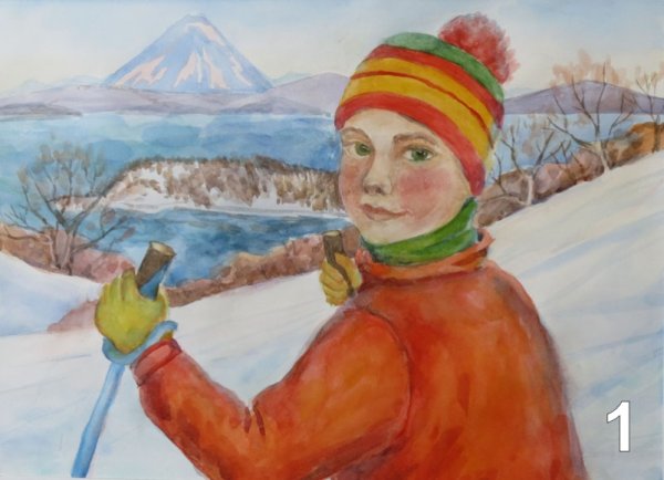 Детские рисунки о Камчатке