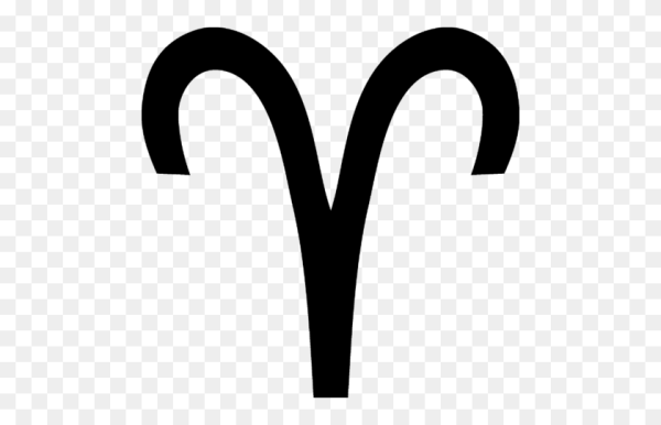 Знак овна на прозрачном фоне