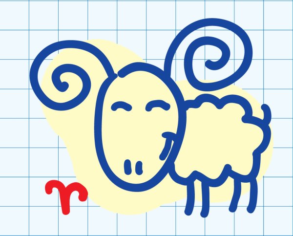 Овен детский на прозрачном фоне