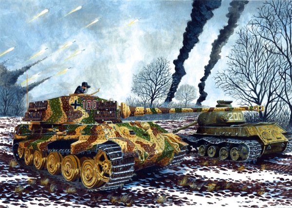 Тигр танк бой вторая мировая