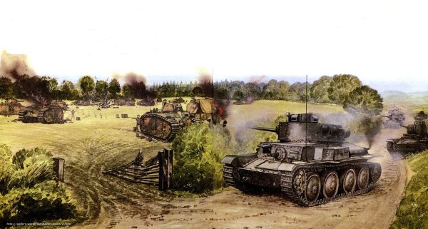 Танковое сражение арт