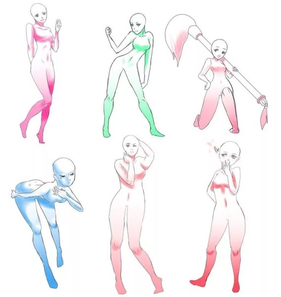 Анатомия референс позы