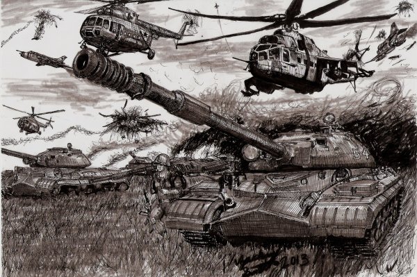 Т-72 В бою арт