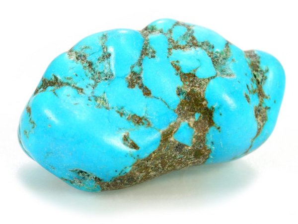 Бирюза камень на белом фоне