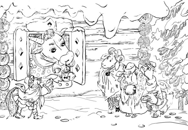 Зимовье зверей сказка