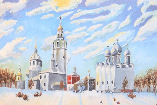 Софийский собор Вологда рисунок