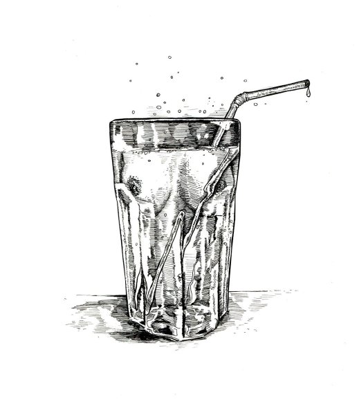 Стакан набросок