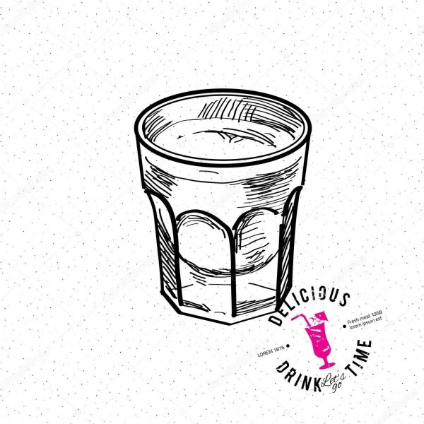 Стопка стакан иллюстрация