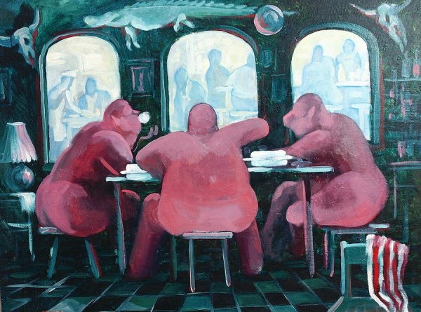 Александр Александрович Зиновьев рисунок портрет