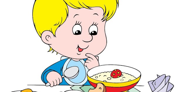 Обед детский сад мультяшный