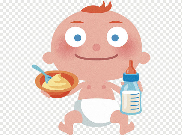 Детское питание на прозрачном фоне